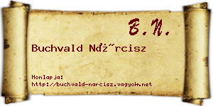 Buchvald Nárcisz névjegykártya